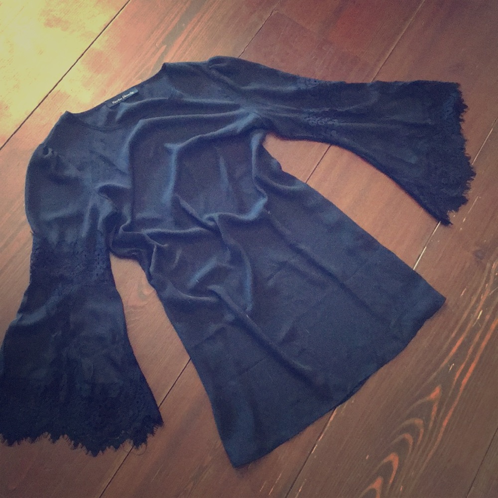 ✨boho bell sleeve little black dress✨🔮